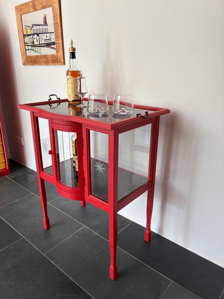Unieke (single) Malt Whiskykastje of theekastje, Huis en Inrichting, Kasten | Vitrinekasten, Ophalen, Glas, Nieuw, 50 tot 100 cm