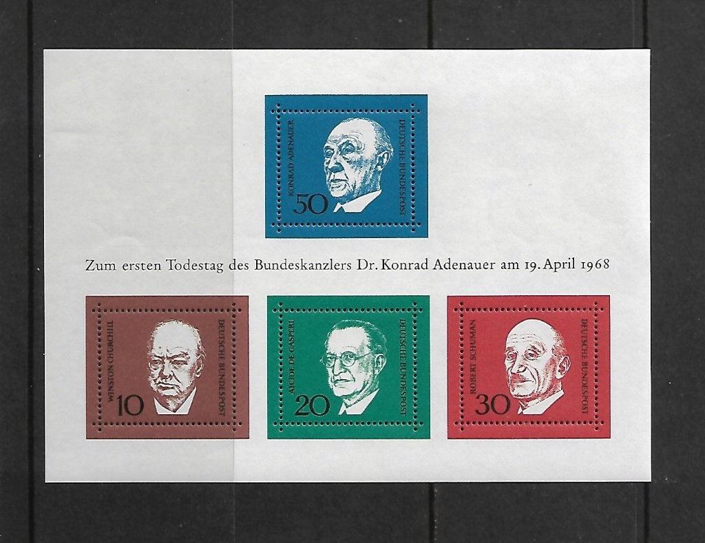 Postzegels  Duitsland     Blok 4  zegels   554/557   PF, Ophalen of Verzenden, 1990 tot heden, Postfris