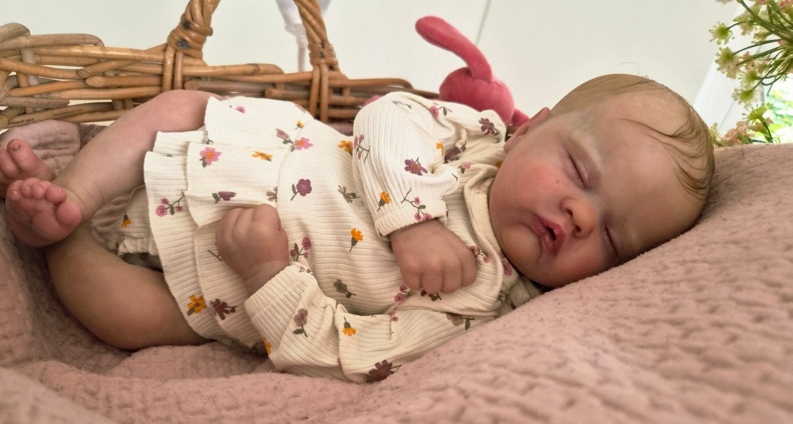 Prachtig reborn meisje 49cm NIEUW, Verzamelen, Ophalen of Verzenden, Nieuw, Babypop, Levensecht of Reborn
