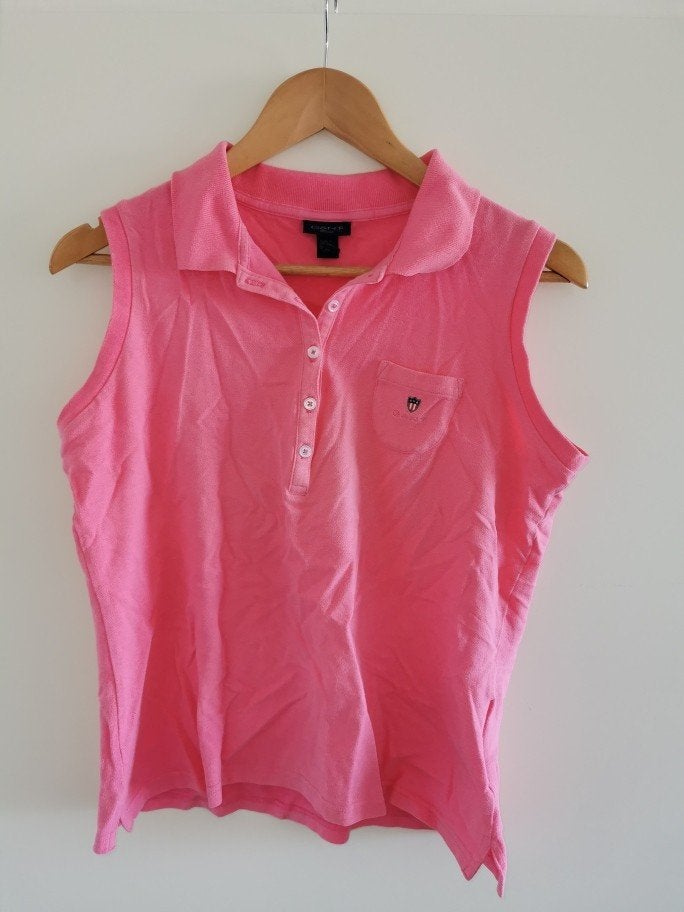 Gant roze mouwloze polo XL, Ophalen of Verzenden