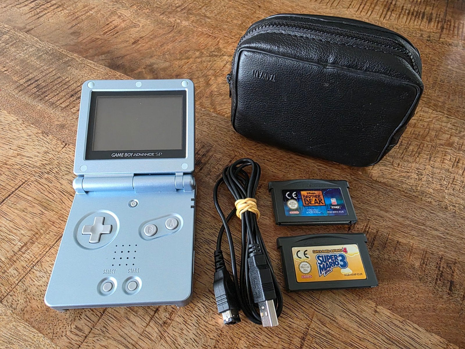 Nintendo Game Boy Advance SP (Ice Blue), Ophalen, Gebruikt, Game Boy Advance