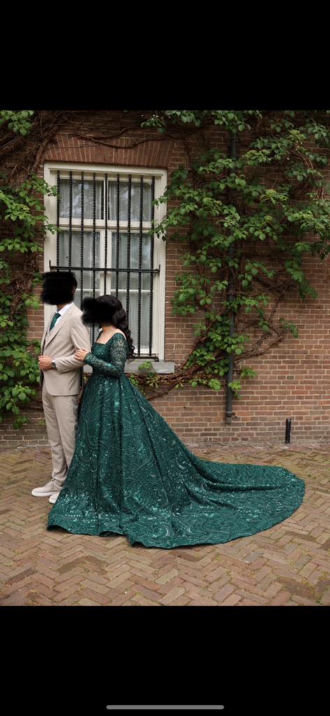 Henna jurk/ Kinalik maat 38/40, Ophalen, Zo goed als nieuw, Trouwjurk
