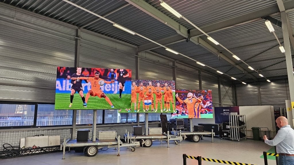 led video scherm om trailer aanhanger, Ophalen, Mobiscreen, Zo goed als nieuw, Mobiscreen
