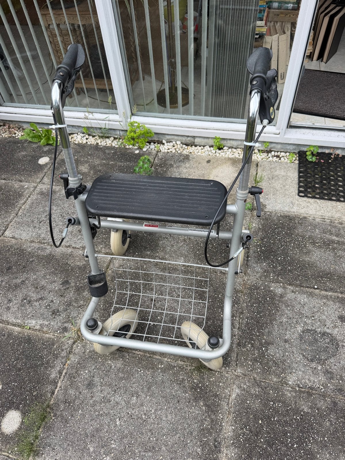 rollator, stalen uitvoering, Diversen, Rollators, Ophalen, Opvouwbaar, Gebruikt