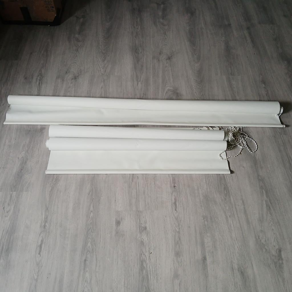 Rolgordijnen wit 3 stuks., Gebruikt, Wit, 150 tot 200 cm, 50 tot 100 cm