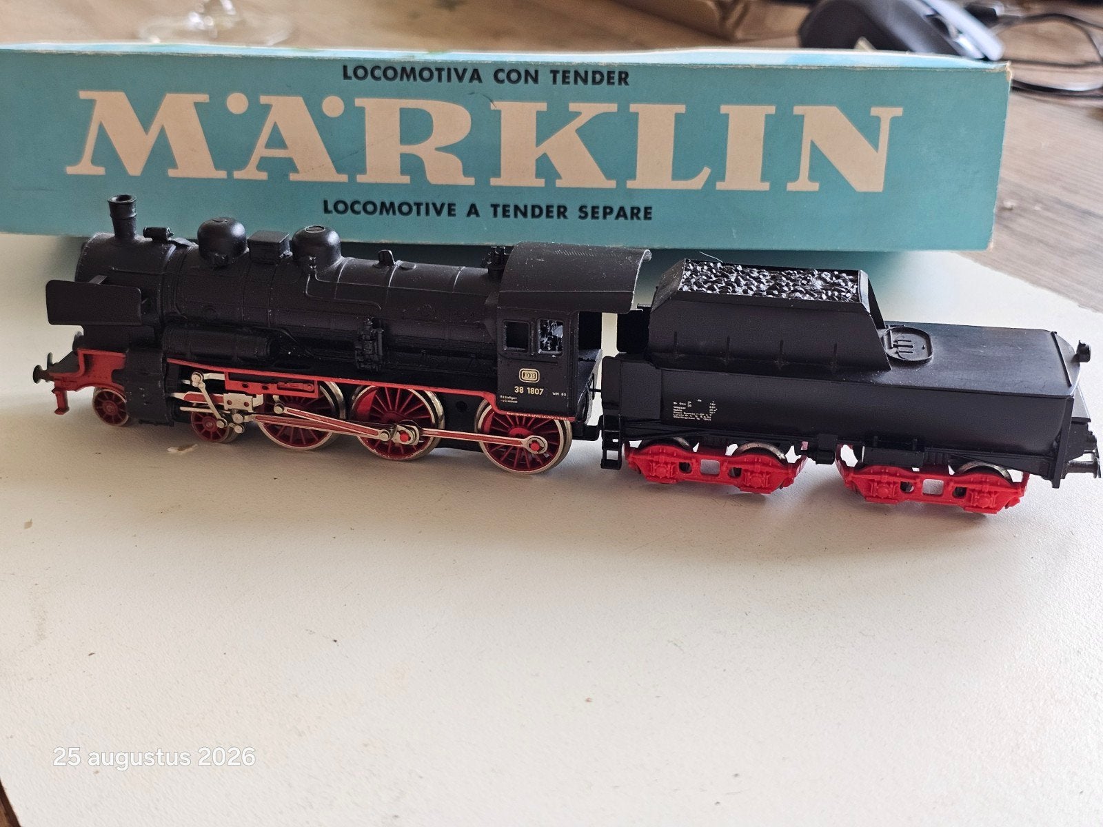 Märklin H0 3098 Stoomlocomotief ZGAN in doos, Wisselstroom, Locomotief, Ophalen of Verzenden, Zo goed als nieuw