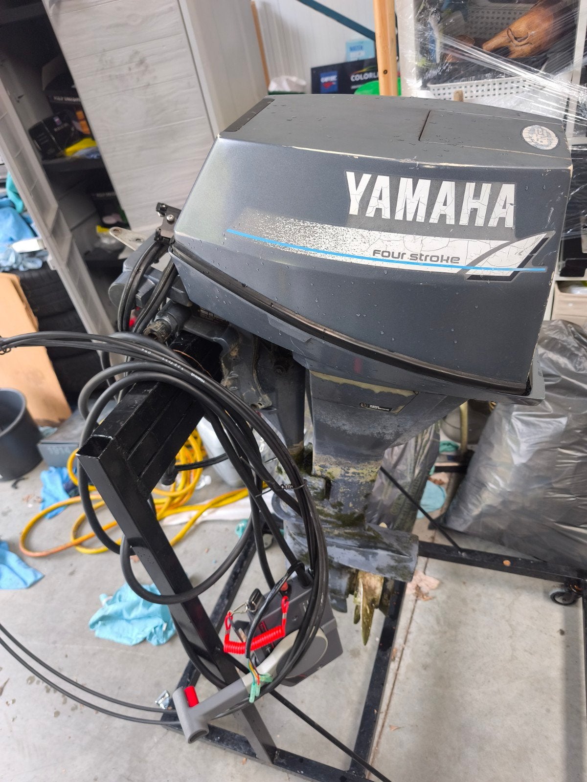 Yamaha 9.9 PK Four Stroke High Trust, met afstandsbediening, Watersport en Boten, Buiten- en Binnenboordmotoren, Ophalen, Gebruikt