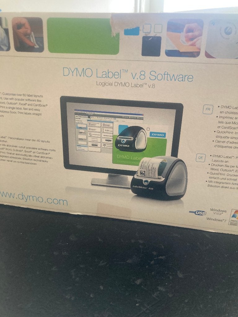 Dymo labelprinter, Computers en Software, Labelprinters, Ophalen, Gebruikt, Qwerty, Tape-label
