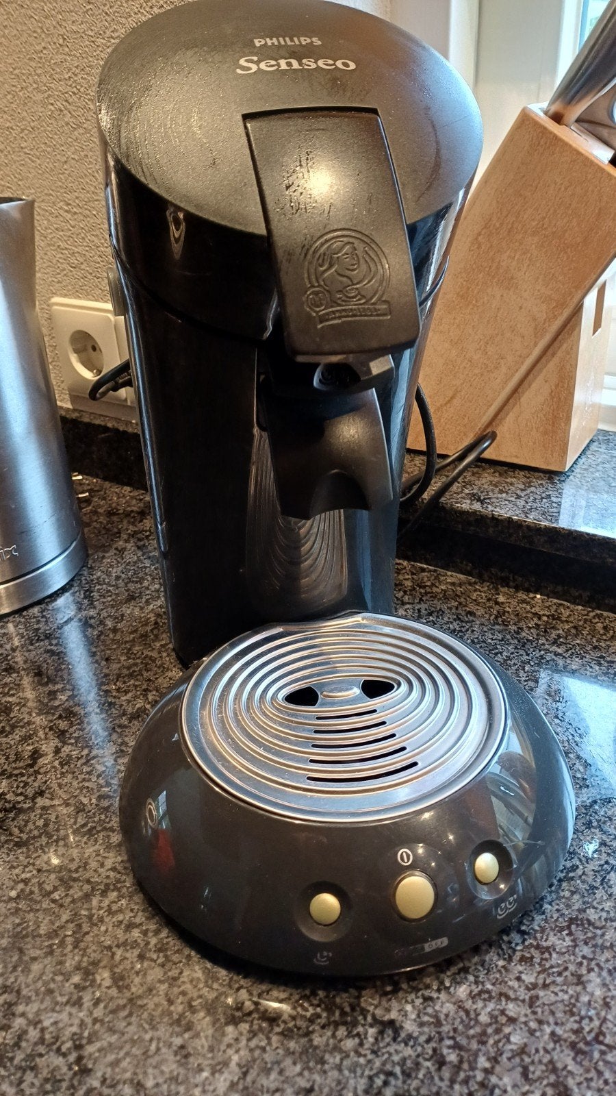 Senseo koffiezet apparaat Philips Zwart, Witgoed en Apparatuur, Ophalen, Koffiemachine, Zo goed als nieuw, 4 tot 10 kopjes