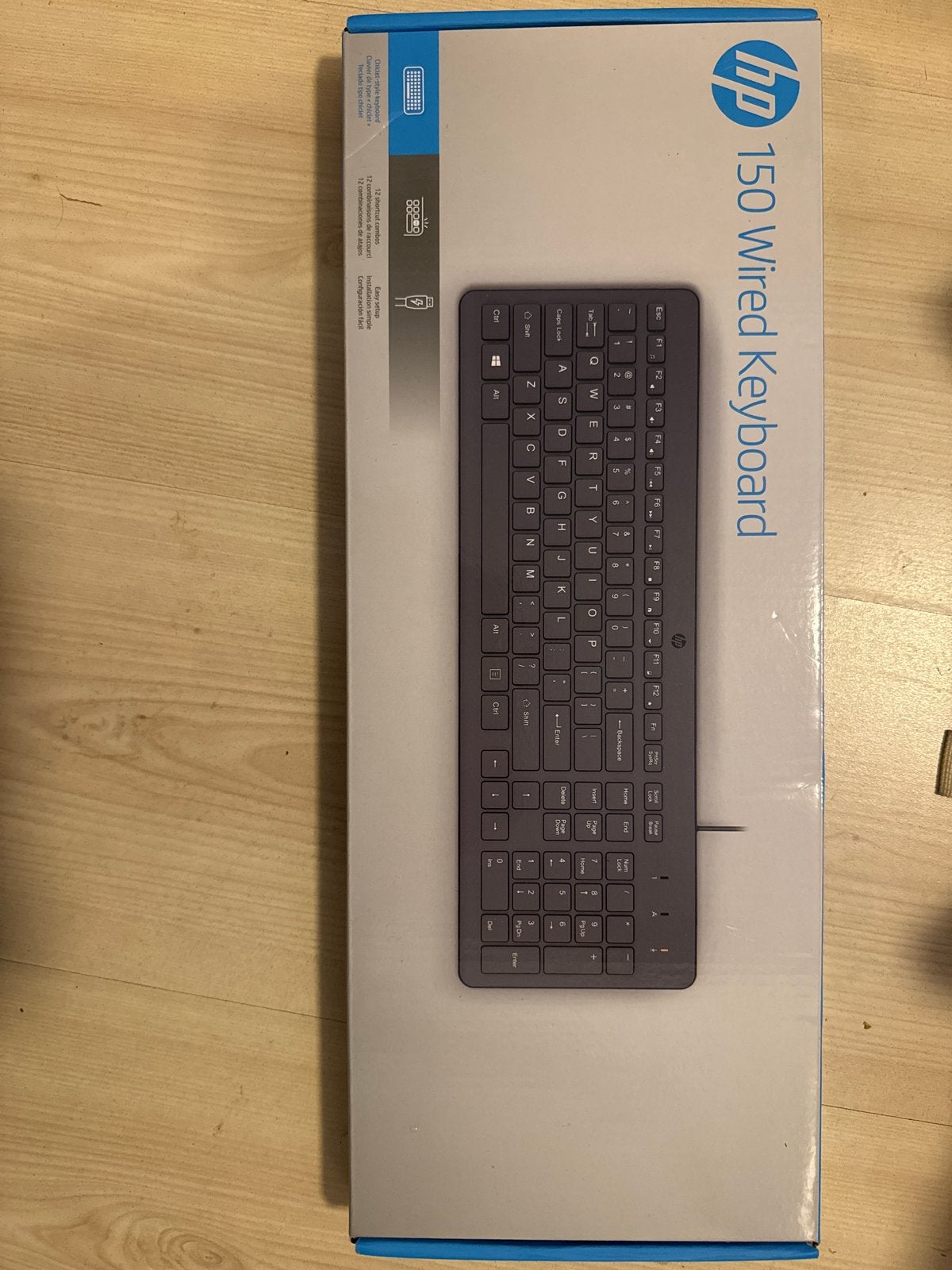 HP 150 Bedraad Toetsenbord - Nieuw in doos, Computers en Software, Toetsenborden, Ophalen, Plug-and-play, Nieuw, Qwerty