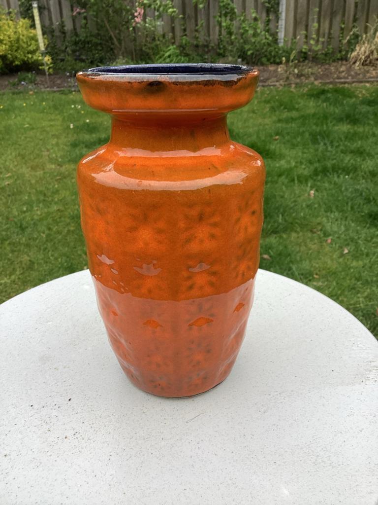 Retro Scheurich Prisma vaas - Model 261 (West Germany), Huis en Inrichting, Woonaccessoires | Vazen, Gebruikt, Aardewerk of Porselein