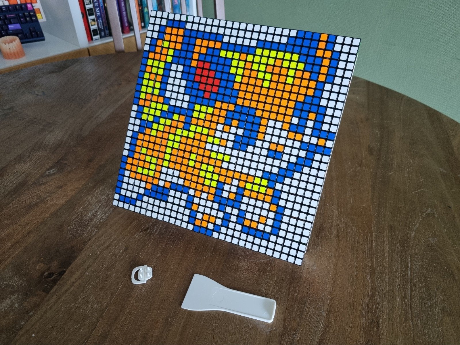 GAN Mosaic 10x10 (100 Rubik's kubussen) - Zo goed als nieuw, Ophalen, Minder dan 500 stukjes, Zo goed als nieuw, Rubik's of 3D-puzzel