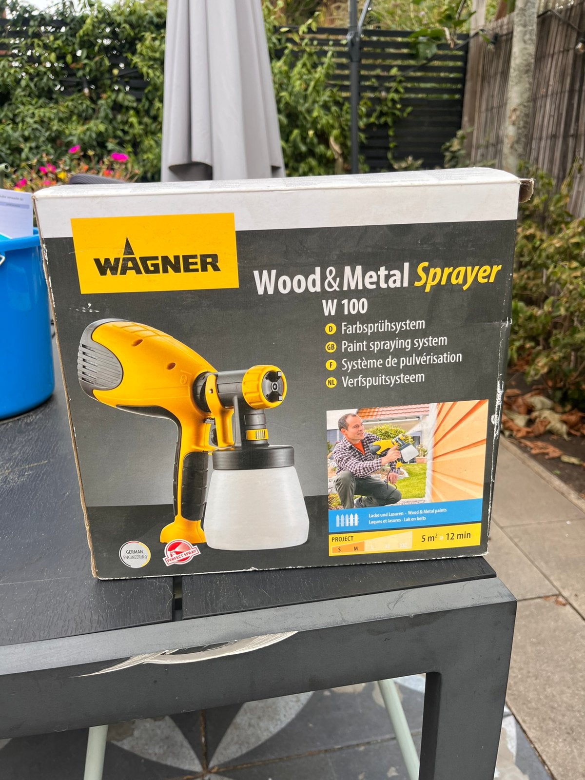 Wagner W100 verspuit machine, Ophalen of Verzenden, Zo goed als nieuw, Verfspuit of Verfpomp