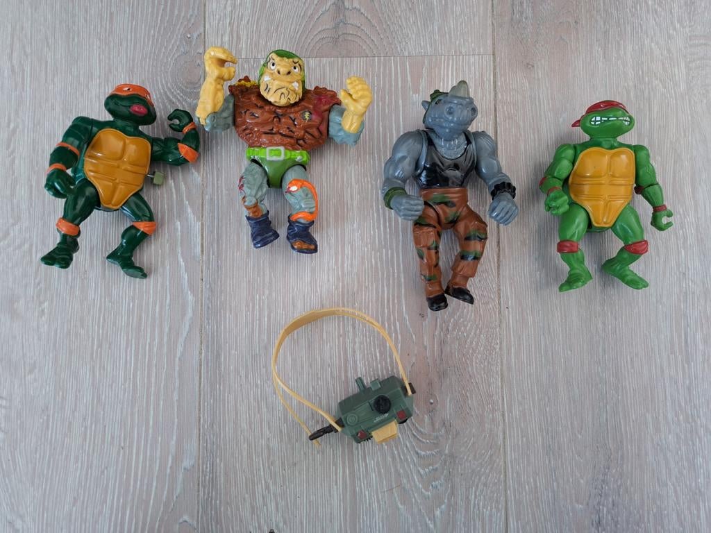 Vintage Teenage Mutant Ninja Turtles actiefiguren, Ophalen of Verzenden, Gebruikt