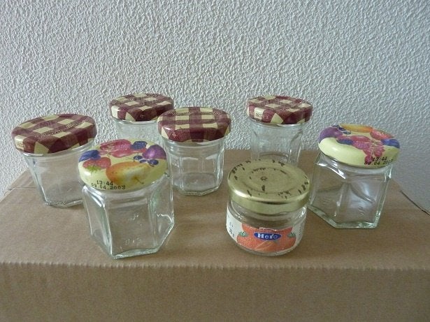 potjes glas mini Hero Bonne-Maman, Ophalen, Gebruikt, Glas, Pot, Bus of Blik