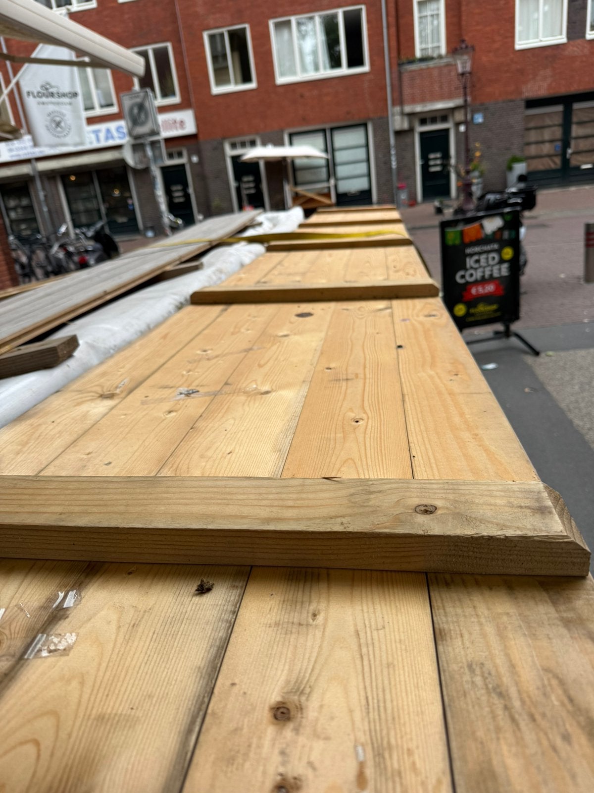 Mooie hoten planken onbehandeld 4 meter, Ophalen of Verzenden, Zo goed als nieuw, 250 cm of meer, Planken