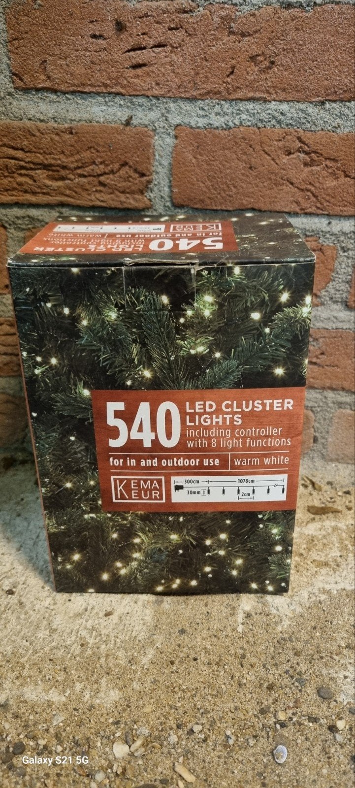 LED Clusterverlichting 540 lampjes warm wit met controller, Tuin en Terras, Kunststof, Minder dan 50 watt, Overige typen, Nieuw