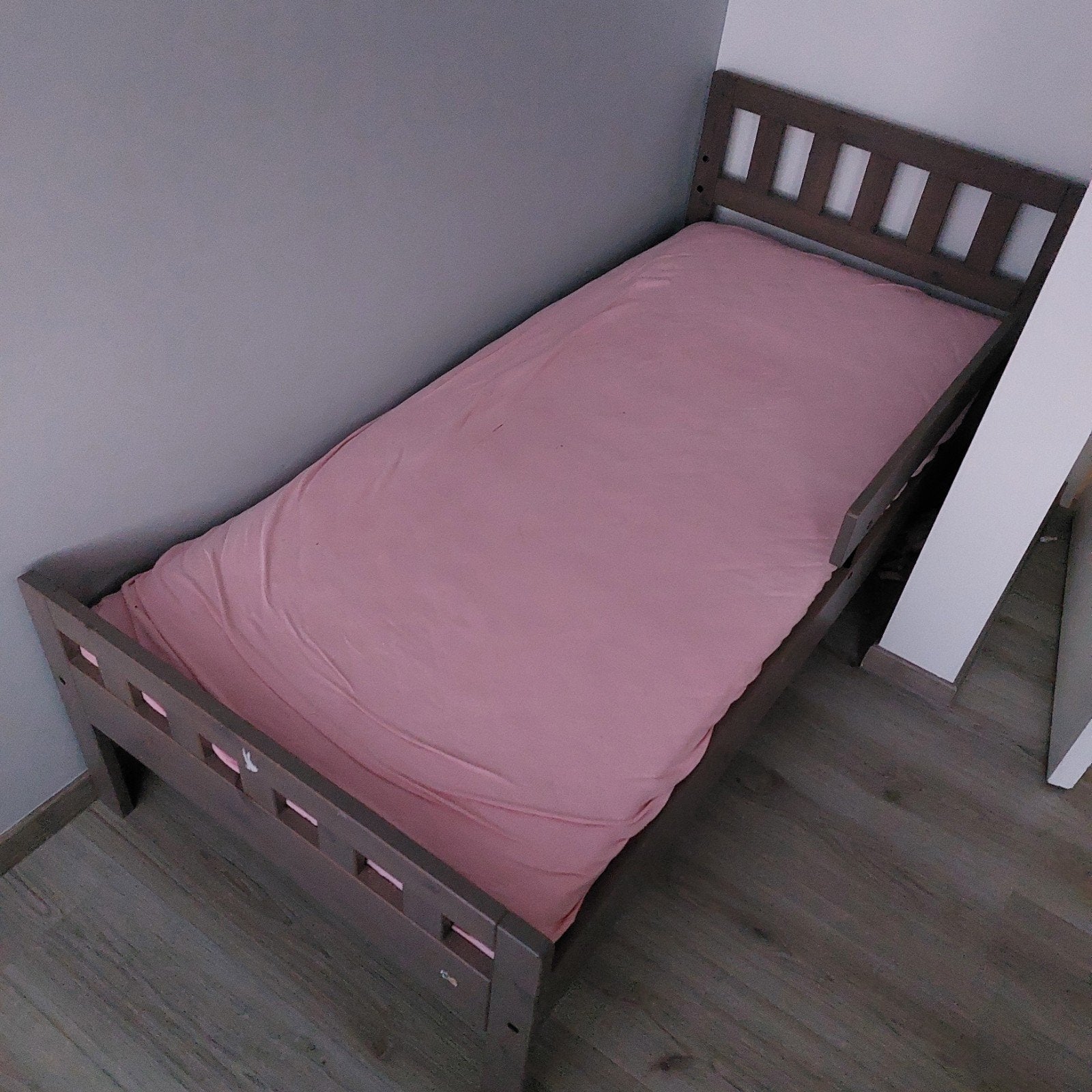 Kinderbed met matras, Ophalen, 160 tot 180 cm, 70 tot 85 cm, Matras
