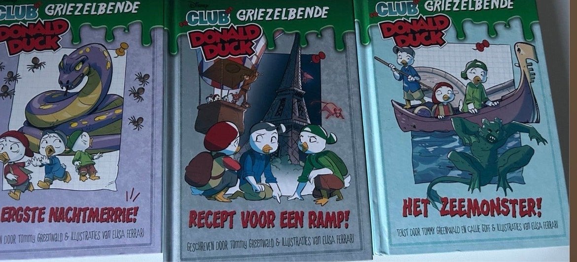 Club Griezelbende Donald Duck Boeken - Set van 3, Boeken, Ophalen, Zo goed als nieuw, Fictie