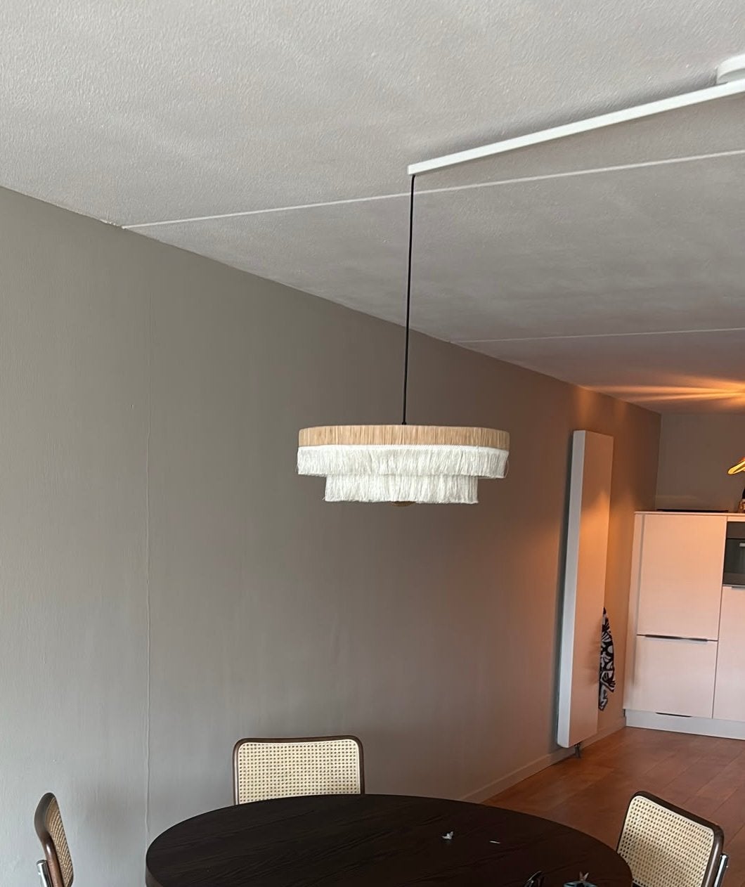 La Redoute lamp Kavi, Huis en Inrichting, Beige, 50 cm, Hanglamp, Zo goed als nieuw
