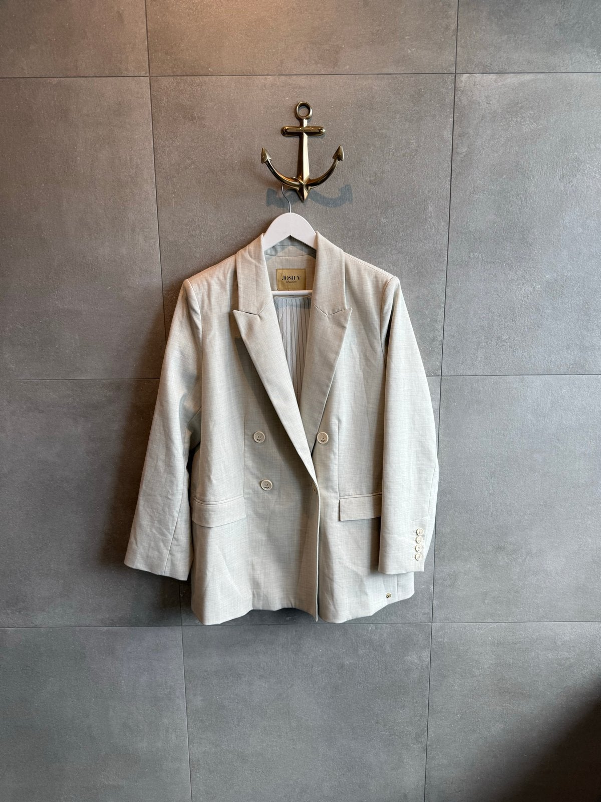 JOSH V Exclusive Blazer Maat XL - Zo goed als nieuw, Beige, Maat 46/48 (XL) of groter, Ophalen of Verzenden, Zo goed als nieuw