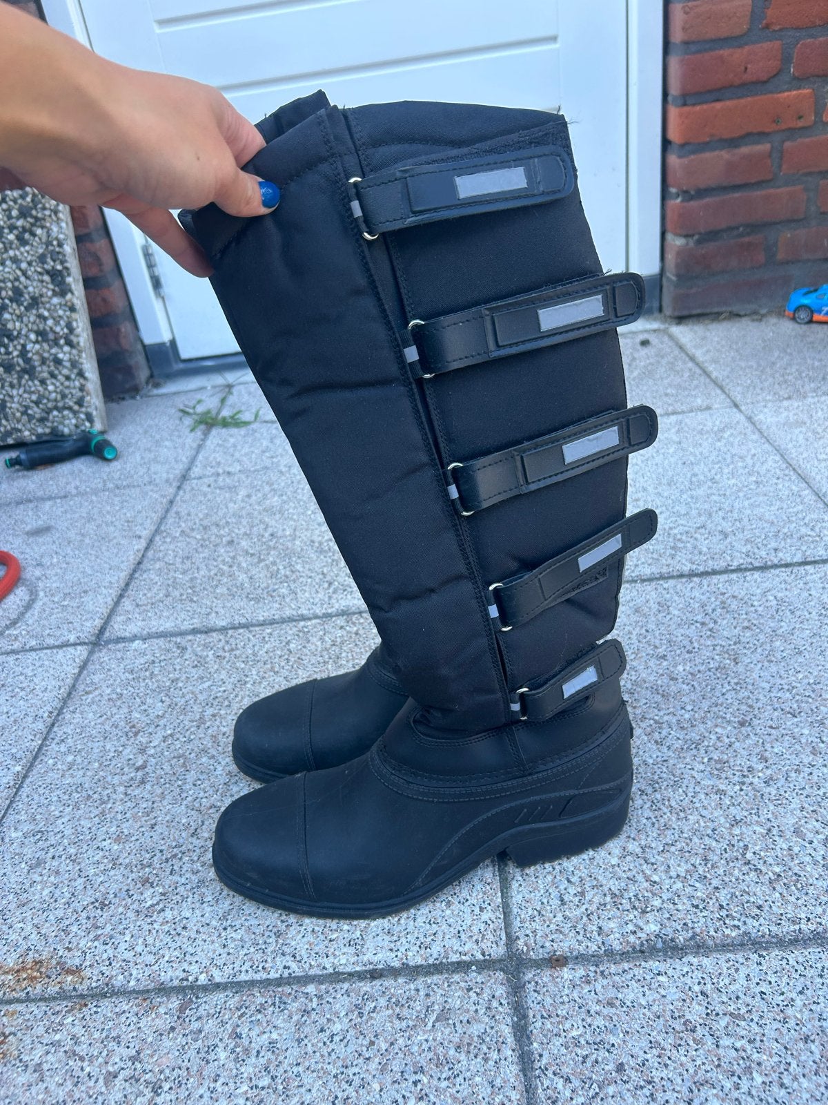 Warme gevoerde winter paardrij/stal laarzen maat 41, Dieren en Toebehoren, Paardrijkleding, Ophalen, Zo goed als nieuw, Schoeisel