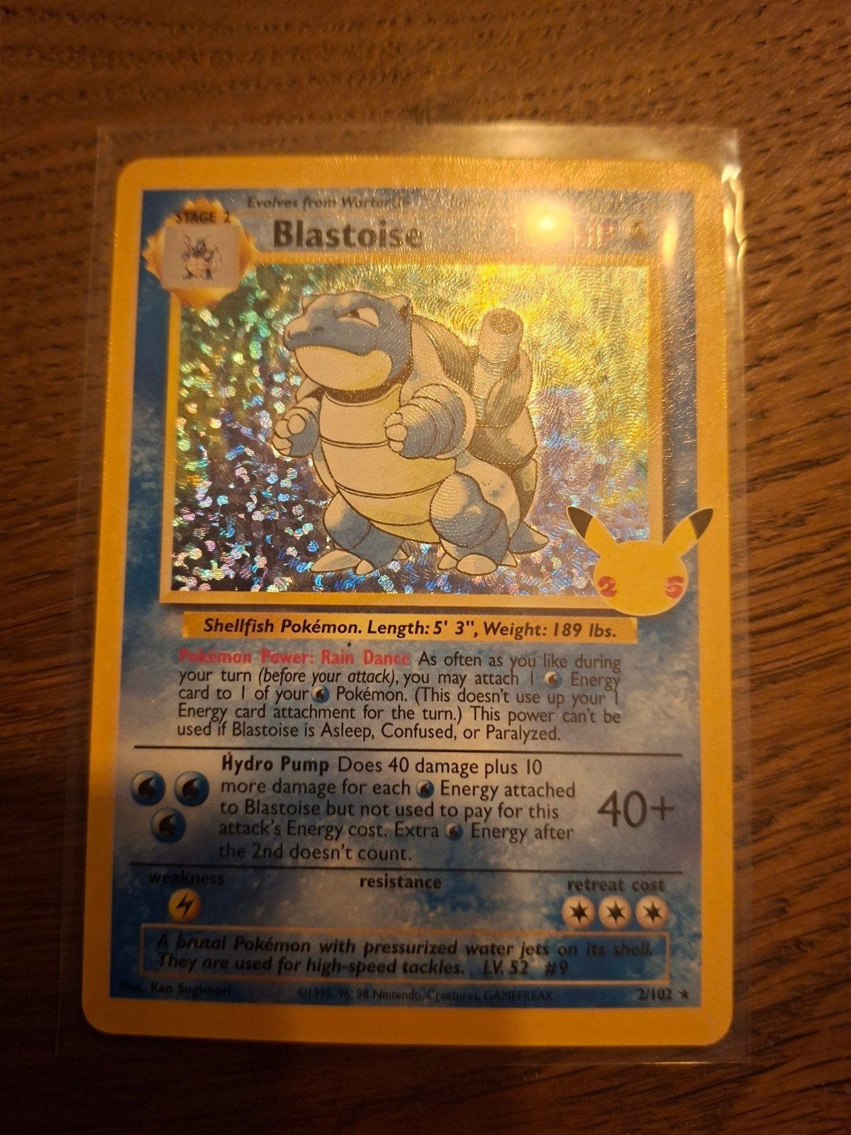 Celebrations blastoise, Hobby en Vrije tijd, Verzamelkaartspellen | Pokémon, Ophalen of Verzenden, Zo goed als nieuw