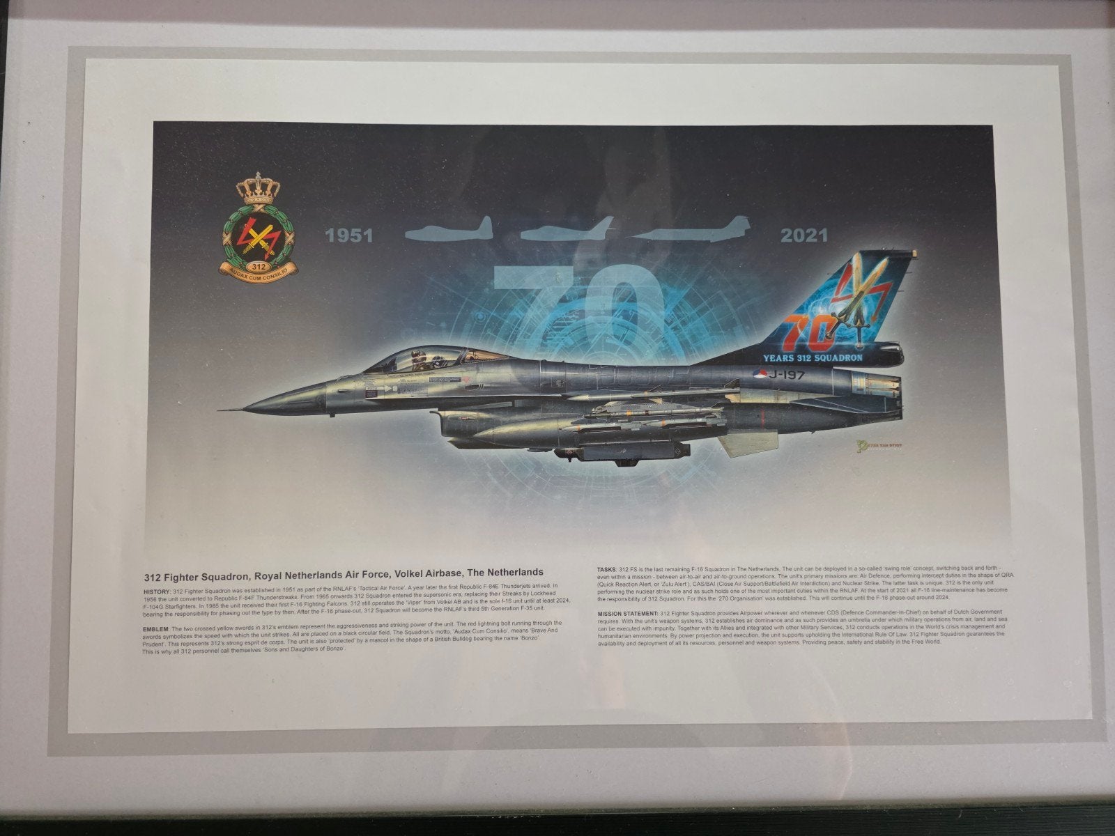 312sqn litho 70 jaar 312, Ophalen, Nieuw, Overige typen