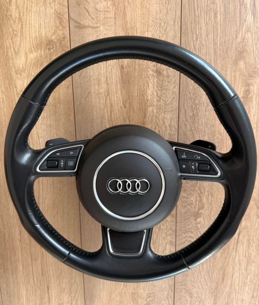 Audi multifunctioneel stuurwiel met flippers 4G0419081BE, Ophalen of Verzenden, Gebruikt, Audi