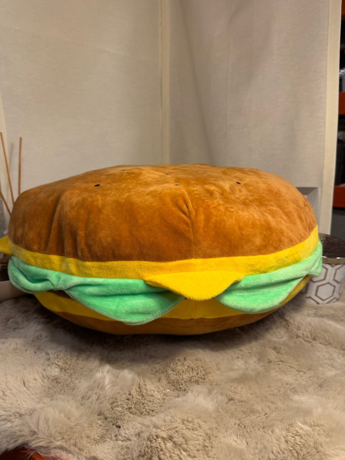 Hamburger knuffel, Ophalen of Verzenden, Zo goed als nieuw