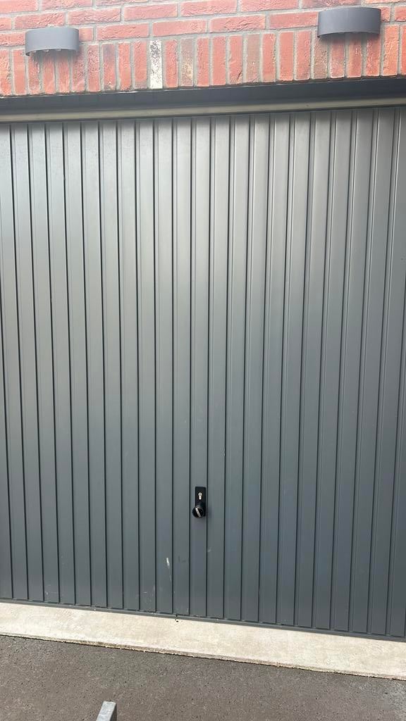 Garagedeur staal met Horman electrische aandrijving, Doe-het-zelf en Verbouw, Deuren en Horren, Ophalen, Gebruikt, Garagedeur