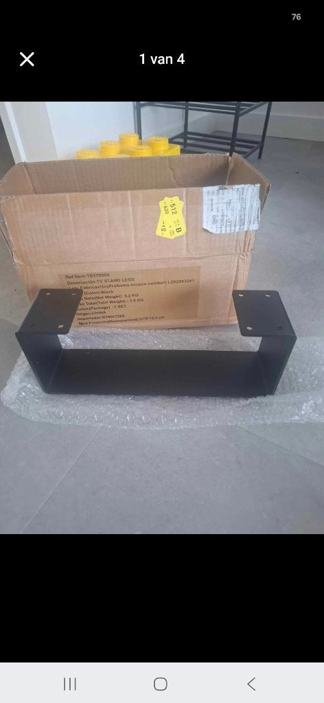 Stalen kast poten, Ophalen, Minder dan 50 cm, Nieuw, Minder dan 25 cm