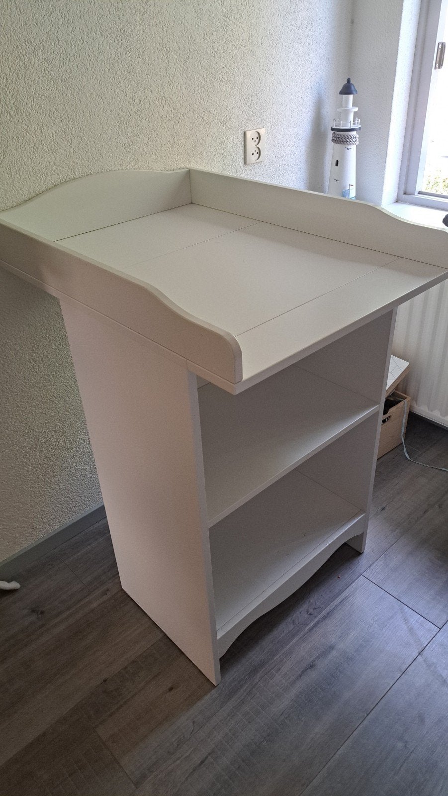 Witte commode in perfecte staat, Ophalen, 105 cm of meer, Zo goed als nieuw, 75 tot 100 cm
