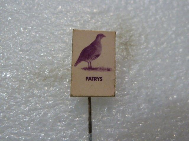 Vintage Patrys Speldje - Dier of Natuur, Ophalen of Verzenden, Gebruikt, Dier of Natuur, Speldje of Pin