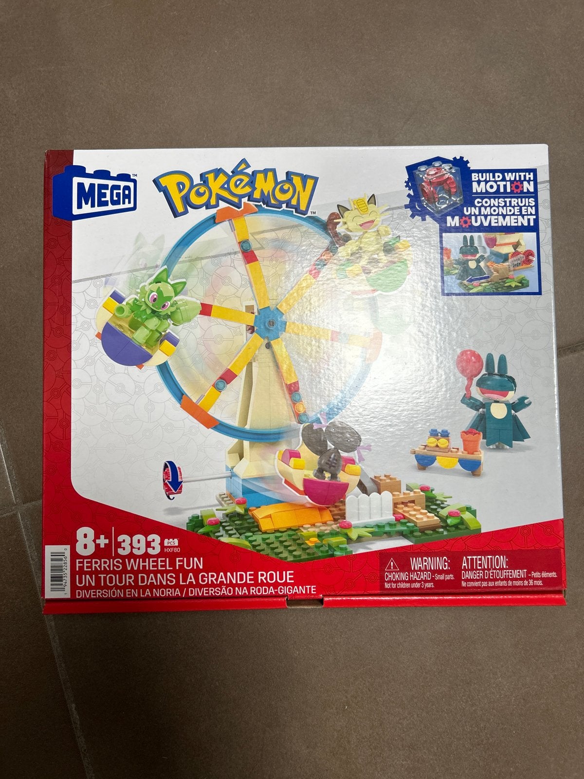 NIEUW! MEGA Pokémon Ferris Wheel Fun Bouwset - Nieuw in doos, Ophalen, Nieuw, Megabloks