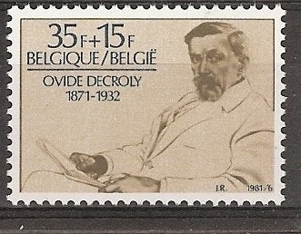 België, Ovide Decroly, 1981., Ophalen of Verzenden, Postfris