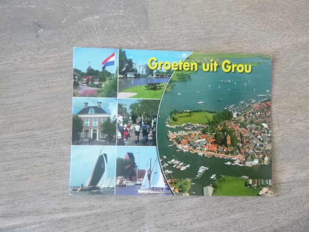 Grou, luchtfoto/boot, Verzenden, 1980 tot heden, Gelopen, Noord-Brabant