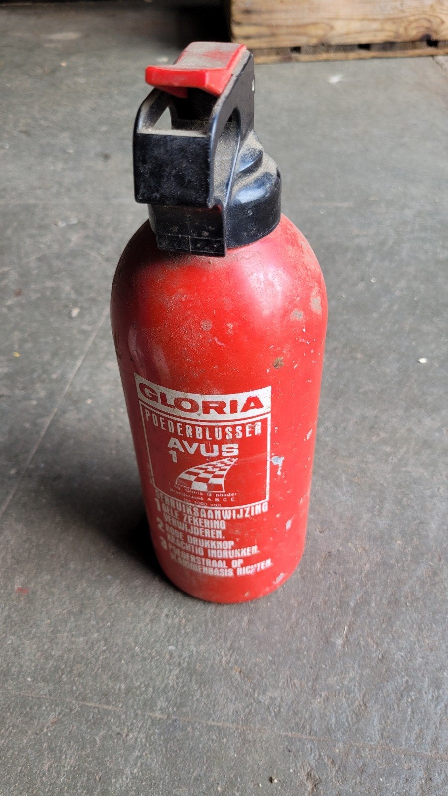 brandblusser retro vintige gloria 2kg, Huis en Inrichting, Ophalen of Verzenden, Brandblusser