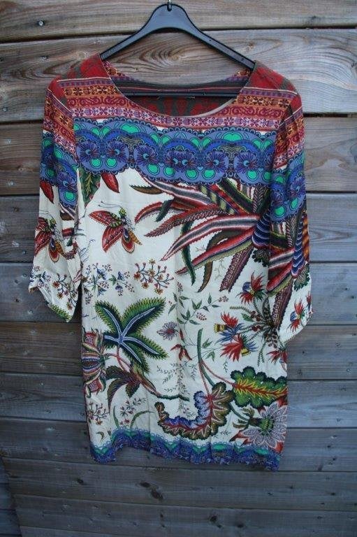 Jurk/ Tuniek beige/ kleur Desigual mt 38 Vaste prijs, Maat 38/40 (M), Beige, Ophalen of Verzenden, Zo goed als nieuw