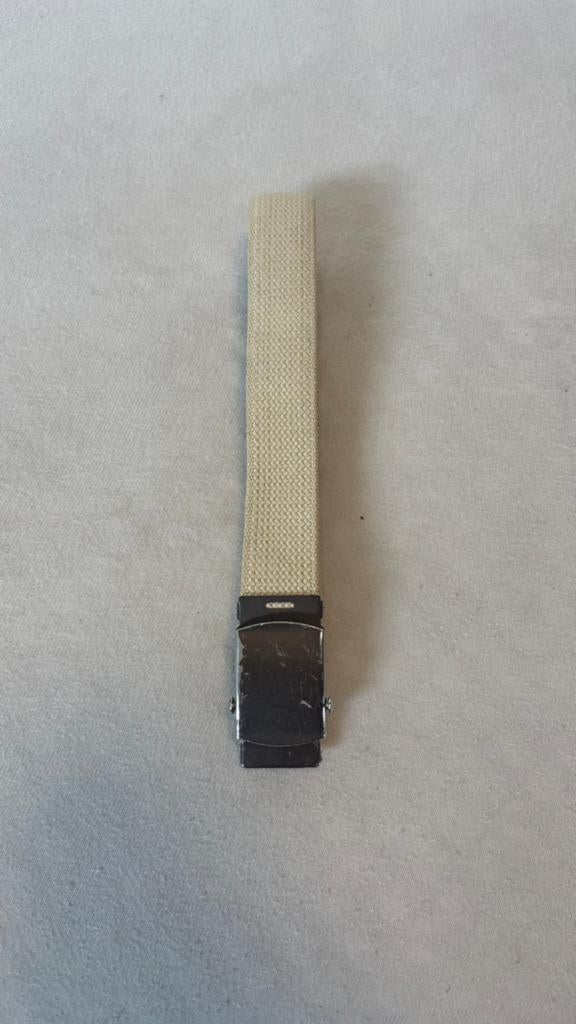Originele riem defensie wit, Losse buckle of gesp, Wit, Minder dan 95 cm, Ophalen of Verzenden