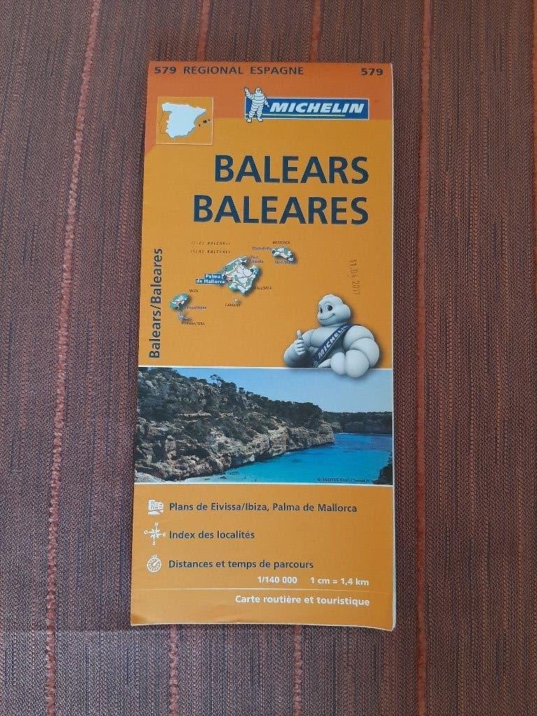 Michelin kaart 579 Regional, Balearen Spanje Mallorca, Ibiza, Gelezen, Michelin, Verzenden, Europa