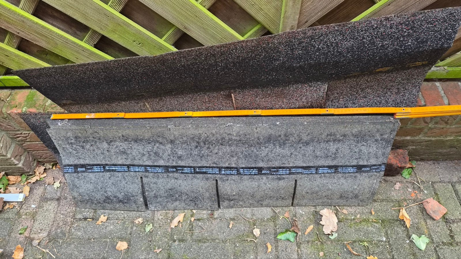 14 platen dakleer/ bitumen 35x100, Ophalen, Overige materialen, Zwart, Nieuw