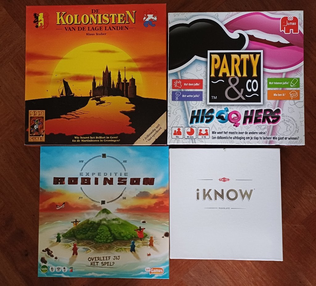 Spellenpakket collectie: Don Juan, Kolonisten, Party & Co, Ophalen of Verzenden, Zo goed als nieuw