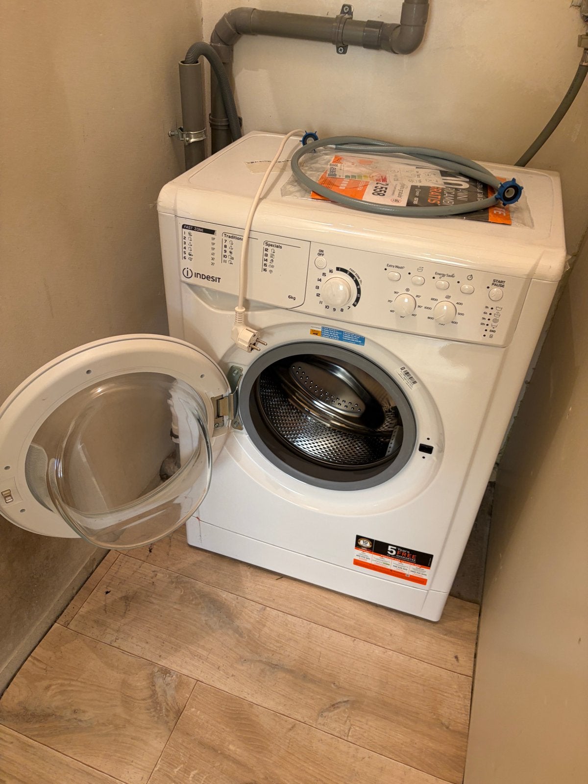 Indesit Wasmachine 6kg, Witgoed en Apparatuur, Wasmachines, Ophalen, 6 tot 8 kg, Minder dan 1200 toeren, Zo goed als nieuw