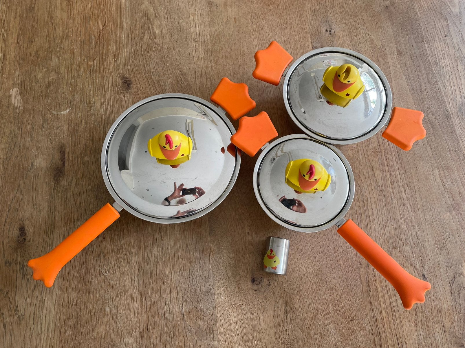 Berghoff RVS (kinder) pannen, Ophalen of Verzenden, Zo goed als nieuw, Rvs, Pannenset