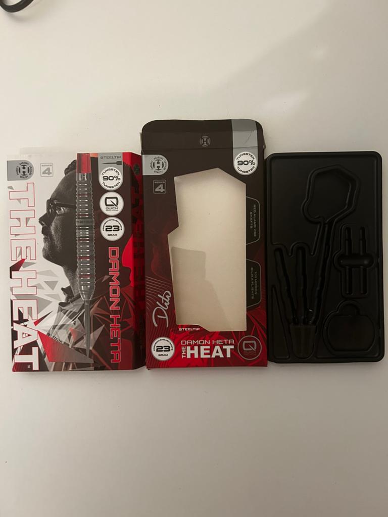 Damon Heta Series 4 Darts 23 gram, Ophalen of Verzenden, Zo goed als nieuw, Pijlen