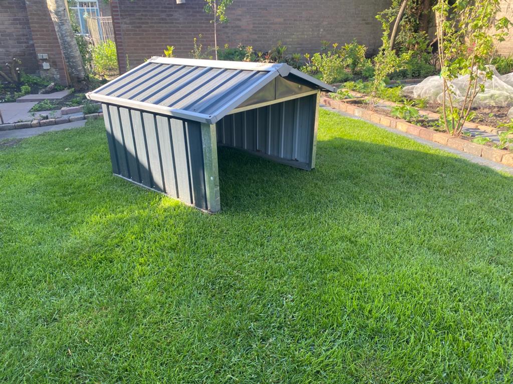 Tuinhuisje metaal 100x90 cm - gratis ophalen, Tuin en Terras, Ophalen, Gebruikt, Metaal, Overige typen