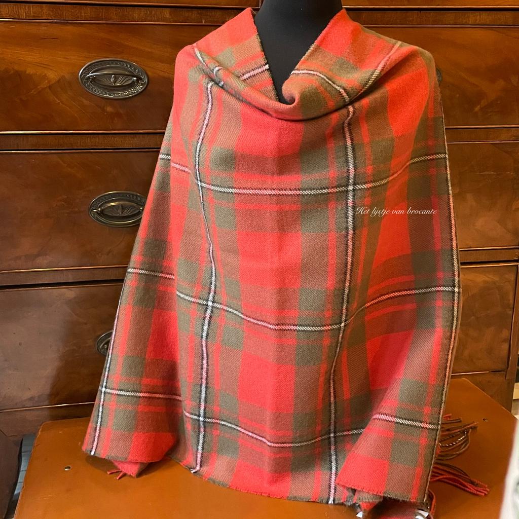 Schotse Poncho Lochcarron MacGregor Clan, Westdijk 41 3241 GT Middelharnis, Ophalen of Verzenden, Het lijstje van brocante, Nieuw