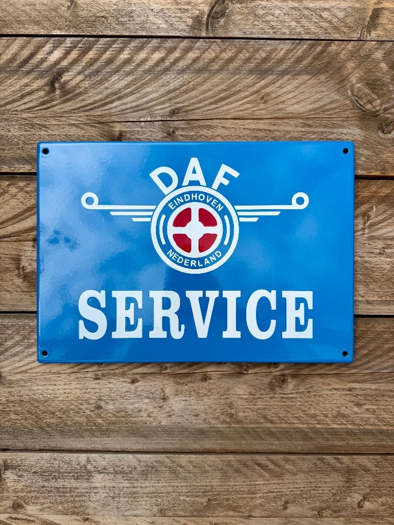 emaille DAF service bord | 40x28cm, Ophalen of Verzenden, Nieuw, Reclamebord