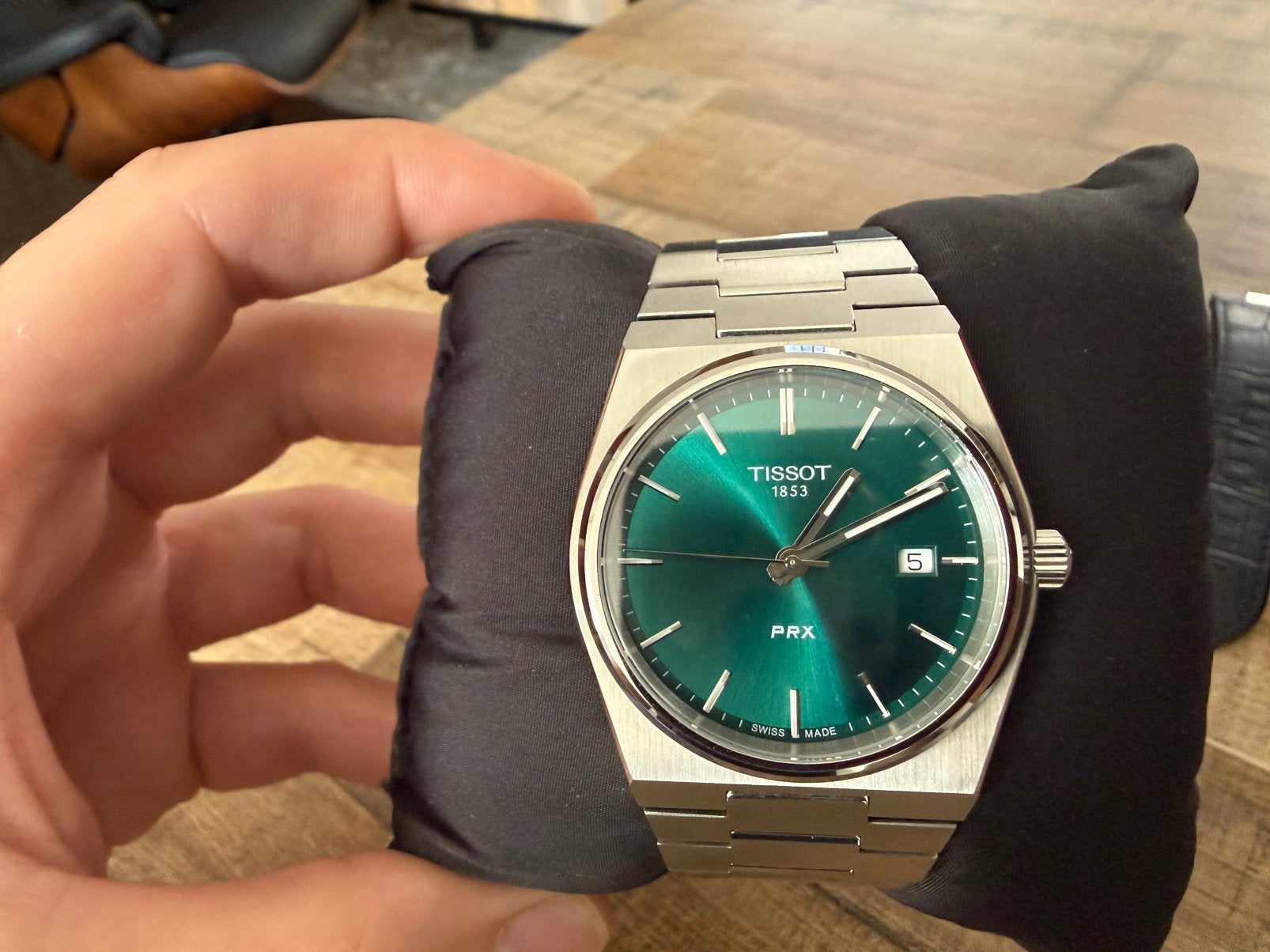 Tissot PRX Groen 40mm, Overige merken, Staal, Staal, Polshorloge